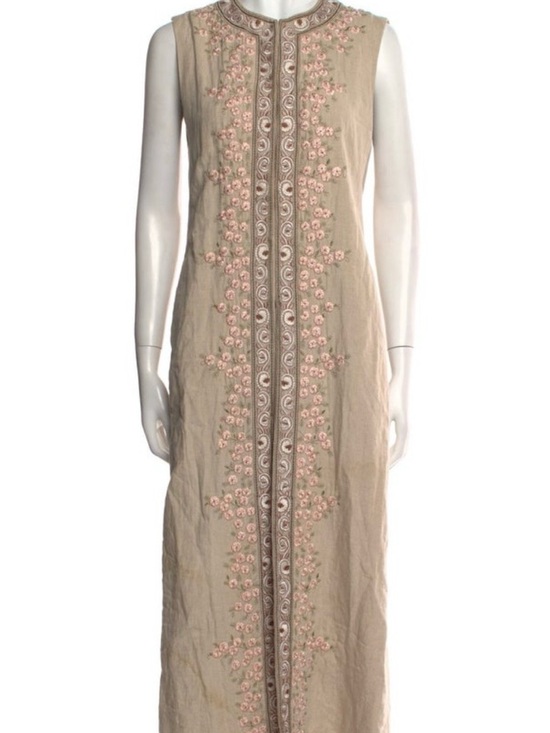 Alice + Olivia Tan Embroidered Dress XS-M